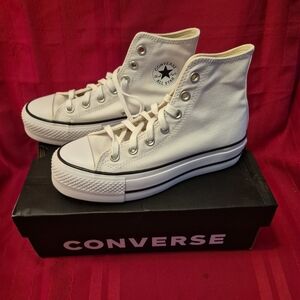 Converse White High-Top Sneakers